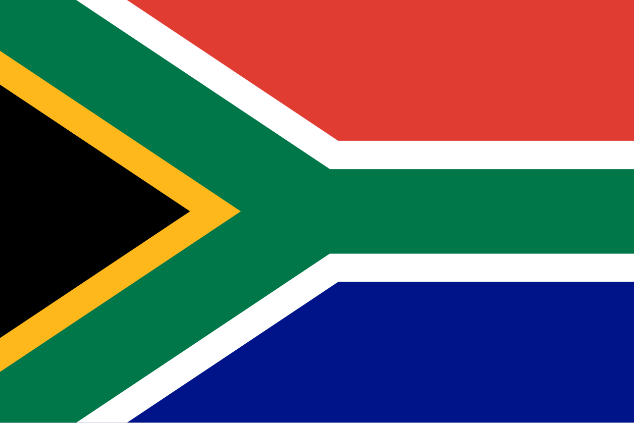 Vlag van zuid Afrika
