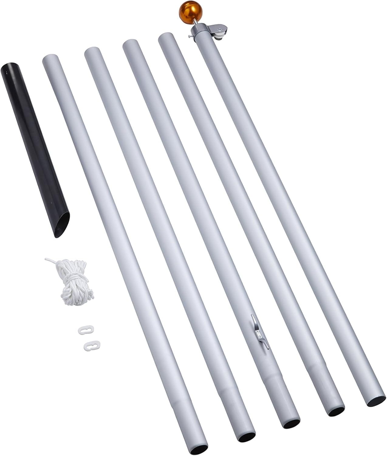 Fairybell deelbare aluminium mast 6, 7 en 8 Meter - Afbeelding 6