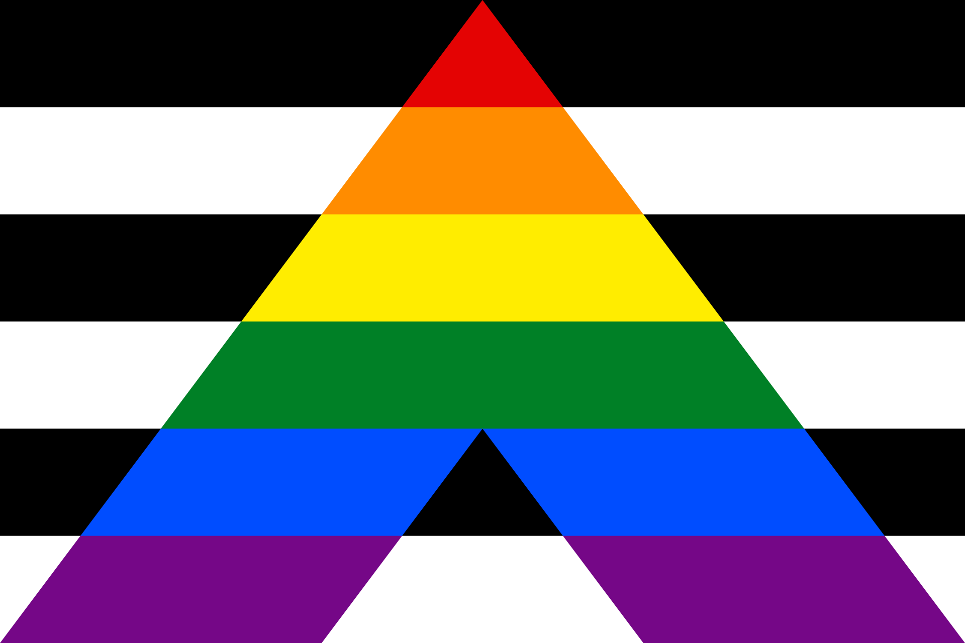 straight ally pride vlag