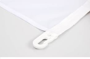 Hoogformaat vlag met eigen logo/ontwerp