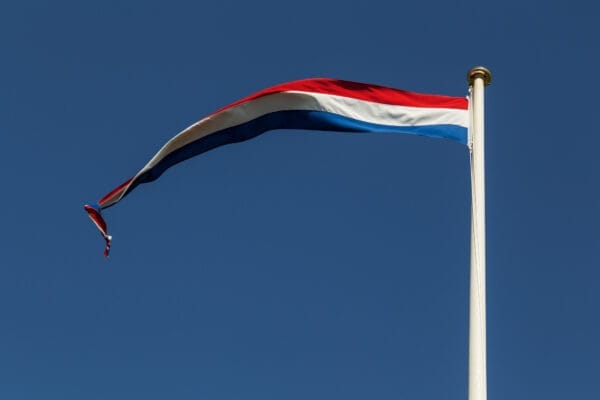 Nederlandse wimpel met punt 
